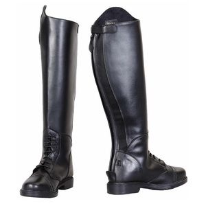 TUFFRIDER CHILDREN'S STARTER BACK ZIP FIELD BOOTS IN SYNTHETIC LEATHER SIZE 3